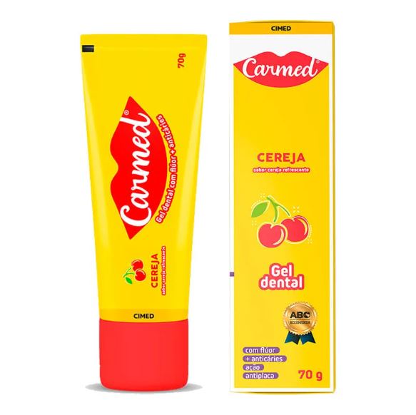 Gel Dental Carmed Cereja Super Refrescante com Flúor 70g